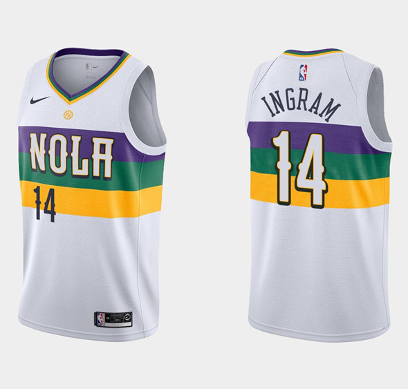 Toddlers New Orleans Pelicans #14 Brandon Ingram White Stitched Basketball Jersey